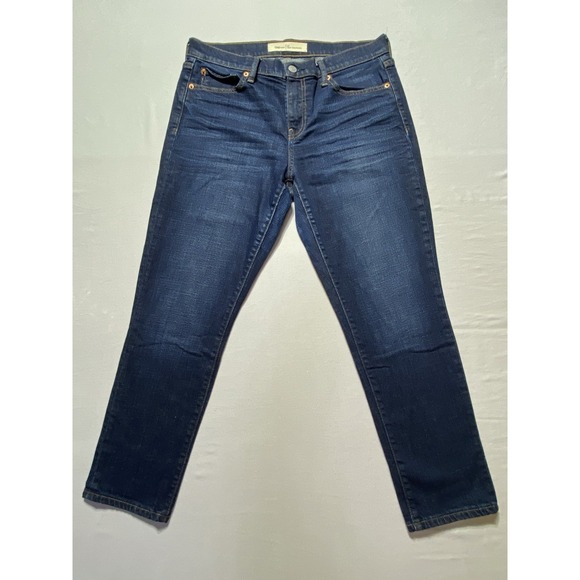 GAP Denim - Gap 1969 Women's Dark Wash Blue Denim Skinny Jeans Mid Rise Stretch 5-Pocket